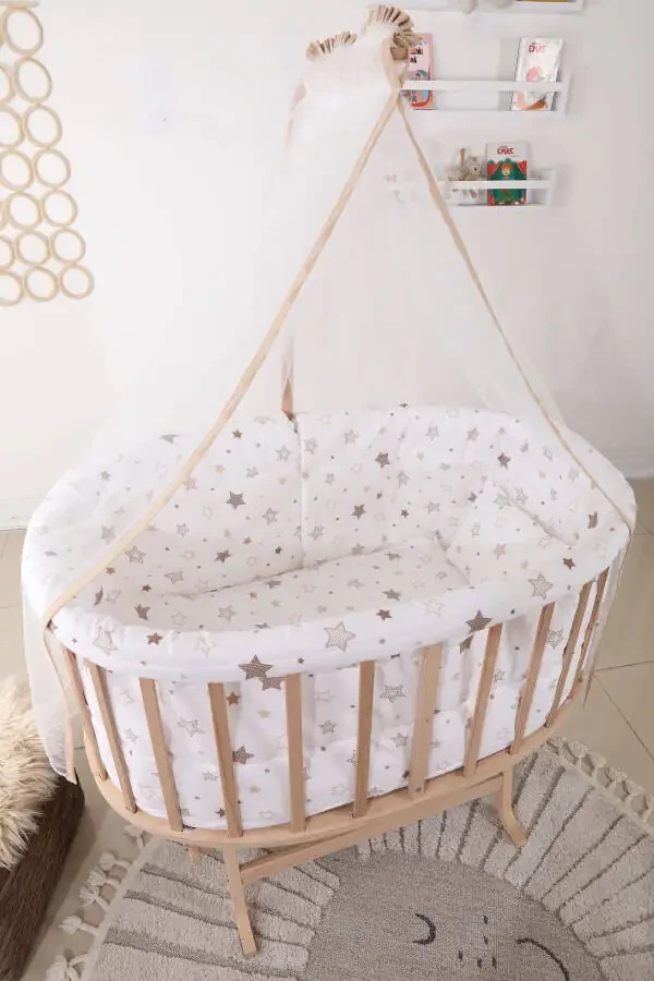 Amedan Basket Cradle Coffee Star Sleep Set Ile Birli - 5