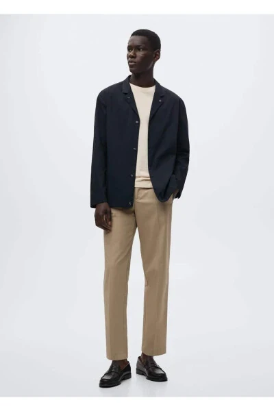 American Collar Cotton Jacket - MANGO MAN (1)