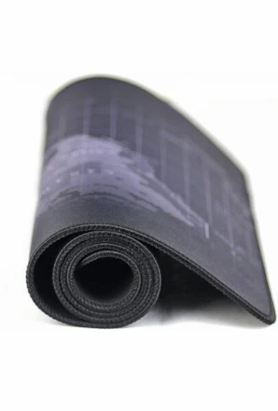 American Notions Gaming Mouse Pad XL Size for Mice and Keyboard, Non-Slip Rubber, Laptop Mac PC (Black World Map) - 12