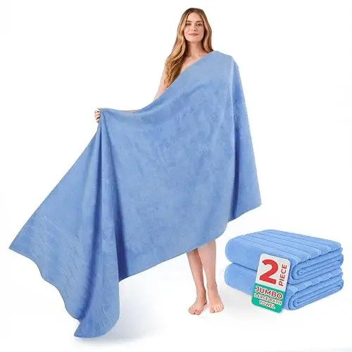 American Soft Linen 100% Cotton Luxury Turkish Towels, 2PC 35x70 Bath Sheet | Soft Absorbent Quick Dry OEKO Tex Standard 100 Certificated Durable Machine Washable Premium Hotel Quality - 1