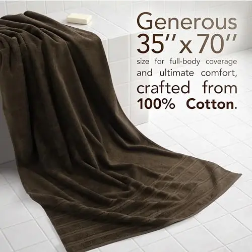 American Soft Linen 100% Cotton Luxury Turkish Towels, 2PC 35x70 Bath Sheet | Soft Absorbent Quick Dry OEKO Tex Standard 100 Certificated Durable Machine Washable Premium Hotel Quality - 2