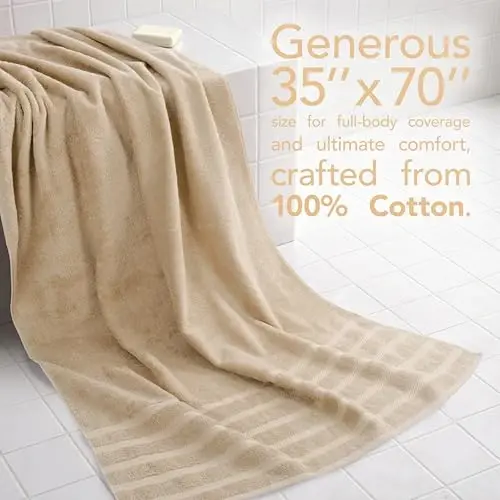 American Soft Linen 100% Cotton Luxury Turkish Towels, 2PC 35x70 Bath Sheet | Soft Absorbent Quick Dry OEKO Tex Standard 100 Certificated Durable Machine Washable Premium Hotel Quality - American Soft Linen (1)
