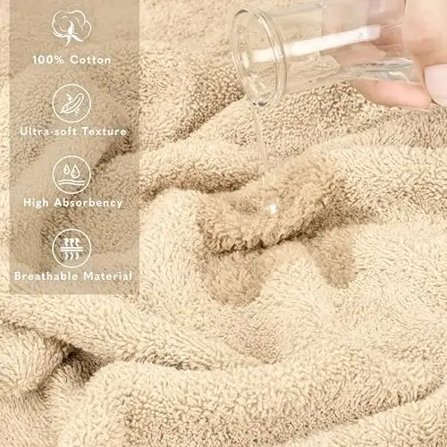 American Soft Linen 100% Cotton Luxury Turkish Towels, 2PC 35x70 Bath Sheet | Soft Absorbent Quick Dry OEKO Tex Standard 100 Certificated Durable Machine Washable Premium Hotel Quality - 4