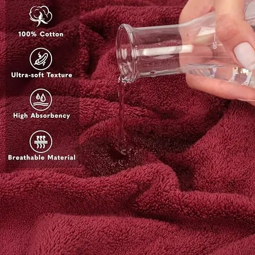 American Soft Linen 100% Cotton Luxury Turkish Towels, 2PC 35x70 Bath Sheet | Soft Absorbent Quick Dry OEKO Tex Standard 100 Certificated Durable Machine Washable Premium Hotel Quality - 5