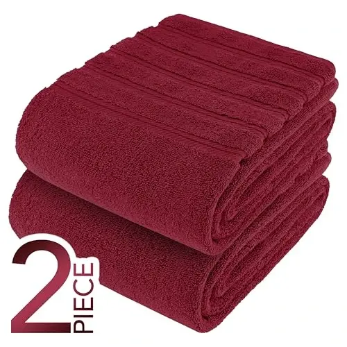 American Soft Linen 100% Cotton Luxury Turkish Towels, 2PC 35x70 Bath Sheet | Soft Absorbent Quick Dry OEKO Tex Standard 100 Certificated Durable Machine Washable Premium Hotel Quality - 6