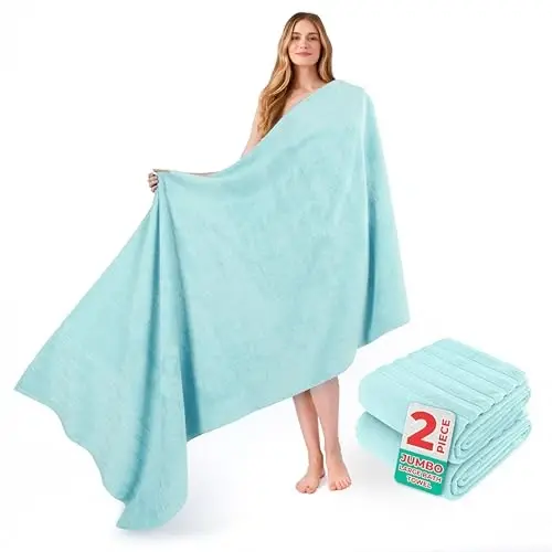 American Soft Linen 100% Cotton Luxury Turkish Towels, 2PC 35x70 Bath Sheet | Soft Absorbent Quick Dry OEKO Tex Standard 100 Certificated Durable Machine Washable Premium Hotel Quality - 1