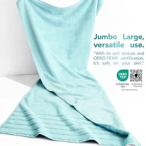 American Soft Linen 100% Cotton Luxury Turkish Towels, 2PC 35x70 Bath Sheet | Soft Absorbent Quick Dry OEKO Tex Standard 100 Certificated Durable Machine Washable Premium Hotel Quality - 3