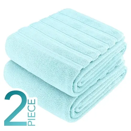 American Soft Linen 100% Cotton Luxury Turkish Towels, 2PC 35x70 Bath Sheet | Soft Absorbent Quick Dry OEKO Tex Standard 100 Certificated Durable Machine Washable Premium Hotel Quality - 6