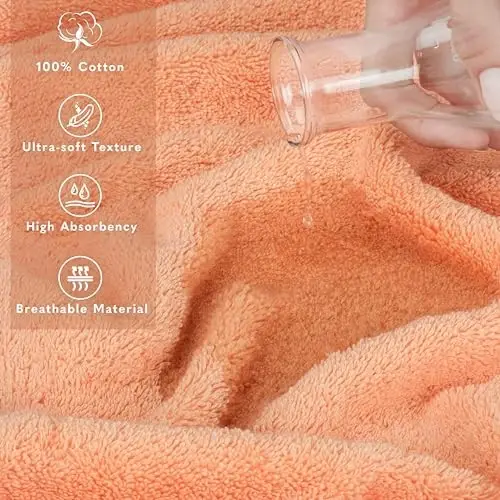 American Soft Linen 100% Cotton Luxury Turkish Towels, 2PC 35x70 Bath Sheet | Soft Absorbent Quick Dry OEKO Tex Standard 100 Certificated Durable Machine Washable Premium Hotel Quality - 4