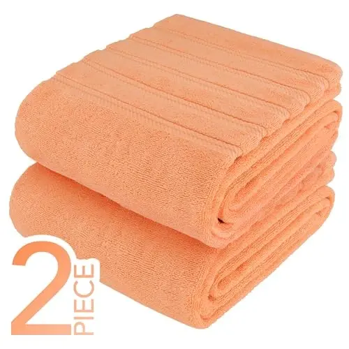 American Soft Linen 100% Cotton Luxury Turkish Towels, 2PC 35x70 Bath Sheet | Soft Absorbent Quick Dry OEKO Tex Standard 100 Certificated Durable Machine Washable Premium Hotel Quality - 6