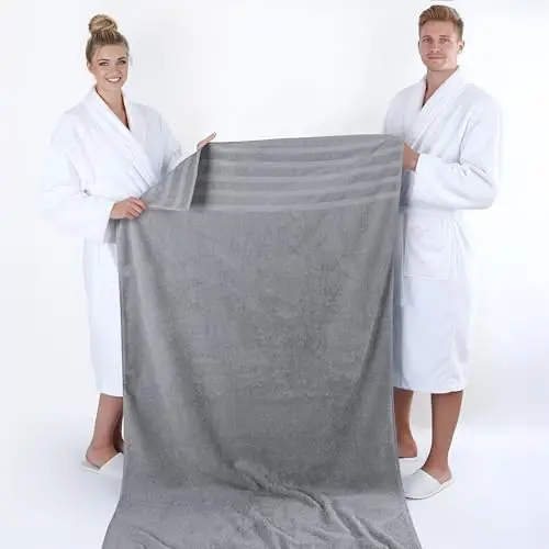 American Soft Linen 100% Cotton Luxury Turkish Towels, 2PC 35x70 Bath Sheet | Soft Absorbent Quick Dry OEKO Tex Standard 100 Certificated Durable Machine Washable Premium Hotel Quality - 5