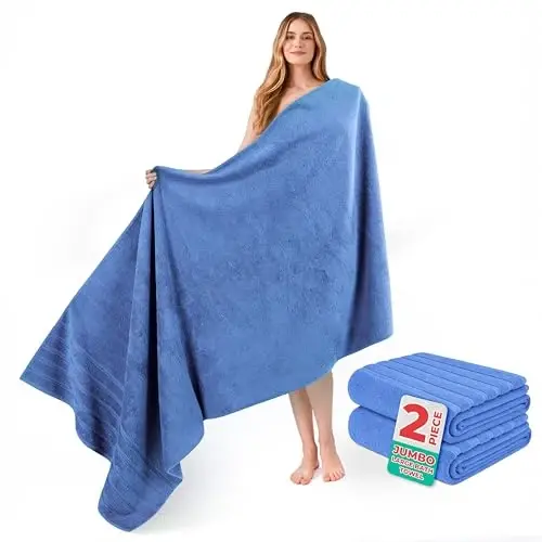 American Soft Linen 100% Cotton Luxury Turkish Towels, 2PC 35x70 Bath Sheet | Soft Absorbent Quick Dry OEKO Tex Standard 100 Certificated Durable Machine Washable Premium Hotel Quality - 1