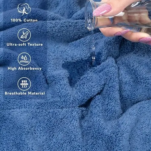 American Soft Linen 100% Cotton Luxury Turkish Towels, 2PC 35x70 Bath Sheet | Soft Absorbent Quick Dry OEKO Tex Standard 100 Certificated Durable Machine Washable Premium Hotel Quality - 4