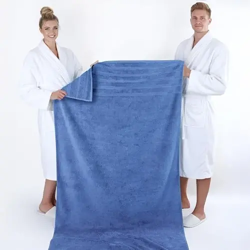 American Soft Linen 100% Cotton Luxury Turkish Towels, 2PC 35x70 Bath Sheet | Soft Absorbent Quick Dry OEKO Tex Standard 100 Certificated Durable Machine Washable Premium Hotel Quality - 5