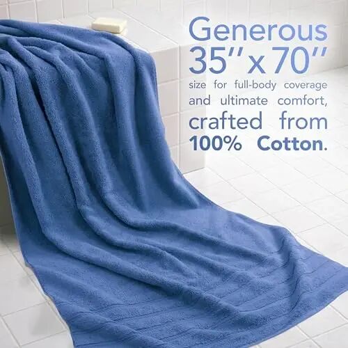 American Soft Linen 100% Cotton Luxury Turkish Towels, 2PC 35x70 Bath Sheet | Soft Absorbent Quick Dry OEKO Tex Standard 100 Certificated Durable Machine Washable Premium Hotel Quality - American Soft Linen (1)