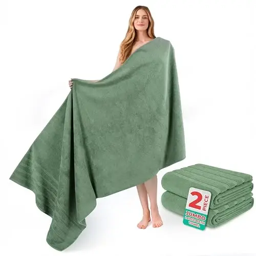 American Soft Linen 100% Cotton Luxury Turkish Towels, 2PC 35x70 Bath Sheet | Soft Absorbent Quick Dry OEKO Tex Standard 100 Certificated Durable Machine Washable Premium Hotel Quality - 1