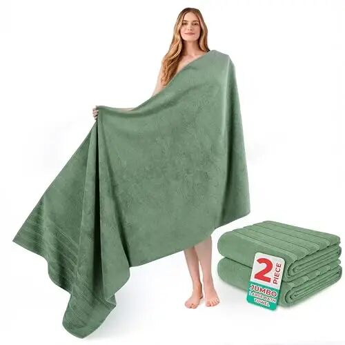 American Soft Linen 100% Cotton Luxury Turkish Towels, 2PC 35x70 Bath Sheet | Soft Absorbent Quick Dry OEKO Tex Standard 100 Certificated Durable Machine Washable Premium Hotel Quality - American Soft Linen