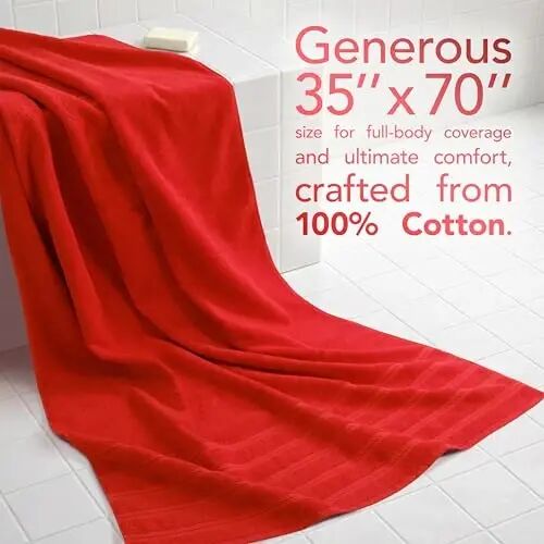 American Soft Linen 100% Cotton Luxury Turkish Towels, 2PC 35x70 Bath Sheet | Soft Absorbent Quick Dry OEKO Tex Standard 100 Certificated Durable Machine Washable Premium Hotel Quality - American Soft Linen (1)
