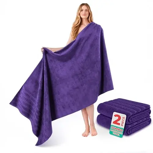 American Soft Linen 100% Cotton Luxury Turkish Towels, 2PC 35x70 Bath Sheet | Soft Absorbent Quick Dry OEKO Tex Standard 100 Certificated Durable Machine Washable Premium Hotel Quality - 1