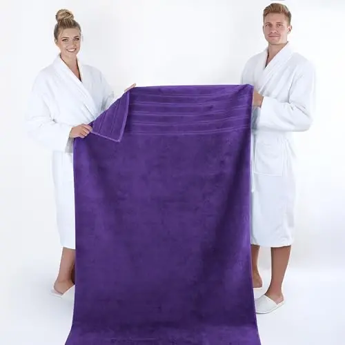 American Soft Linen 100% Cotton Luxury Turkish Towels, 2PC 35x70 Bath Sheet | Soft Absorbent Quick Dry OEKO Tex Standard 100 Certificated Durable Machine Washable Premium Hotel Quality - 5