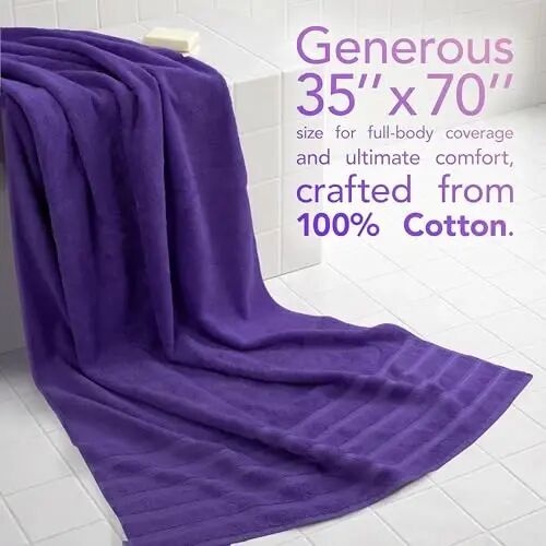 American Soft Linen 100% Cotton Luxury Turkish Towels, 2PC 35x70 Bath Sheet | Soft Absorbent Quick Dry OEKO Tex Standard 100 Certificated Durable Machine Washable Premium Hotel Quality - American Soft Linen (1)