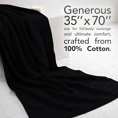 American Soft Linen 100% Cotton Luxury Turkish Towels, 2PC 35x70 Bath Sheet | Soft Absorbent Quick Dry OEKO Tex Standard 100 Certificated Durable Machine Washable Premium Hotel Quality - 2