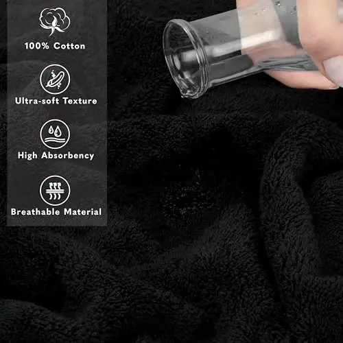 American Soft Linen 100% Cotton Luxury Turkish Towels, 2PC 35x70 Bath Sheet | Soft Absorbent Quick Dry OEKO Tex Standard 100 Certificated Durable Machine Washable Premium Hotel Quality - 4