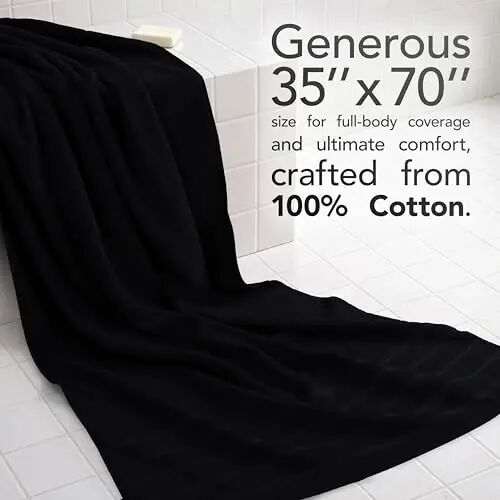 American Soft Linen 100% Cotton Luxury Turkish Towels, 2PC 35x70 Bath Sheet | Soft Absorbent Quick Dry OEKO Tex Standard 100 Certificated Durable Machine Washable Premium Hotel Quality - American Soft Linen (1)