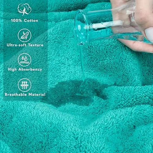 American Soft Linen 100% Cotton Luxury Turkish Towels, 2PC 35x70 Bath Sheet | Soft Absorbent Quick Dry OEKO Tex Standard 100 Certificated Durable Machine Washable Premium Hotel Quality - 4