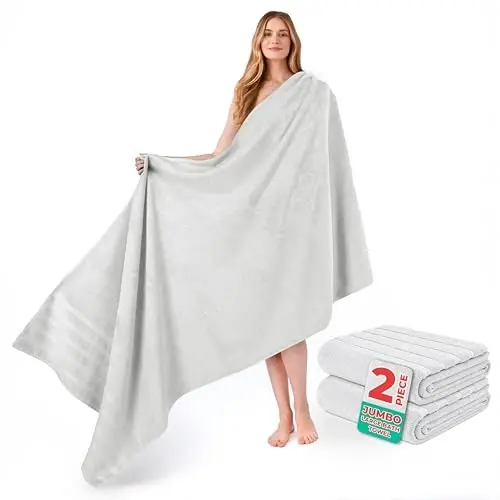 American Soft Linen 100% Cotton Luxury Turkish Towels, 2PC 35x70 Bath Sheet | Soft Absorbent Quick Dry OEKO Tex Standard 100 Certificated Durable Machine Washable Premium Hotel Quality - 1