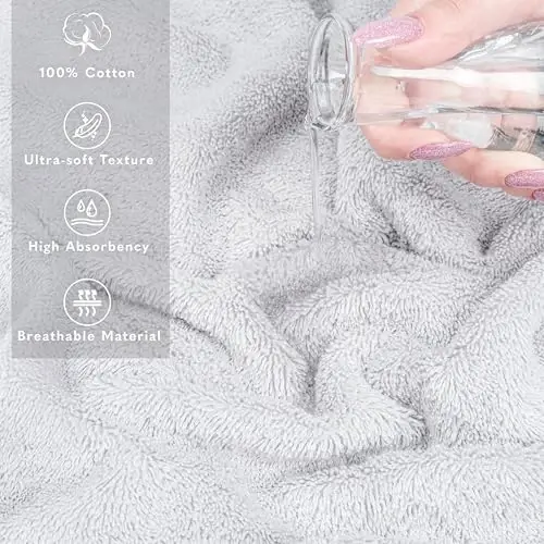 American Soft Linen 100% Cotton Luxury Turkish Towels, 2PC 35x70 Bath Sheet | Soft Absorbent Quick Dry OEKO Tex Standard 100 Certificated Durable Machine Washable Premium Hotel Quality - 4