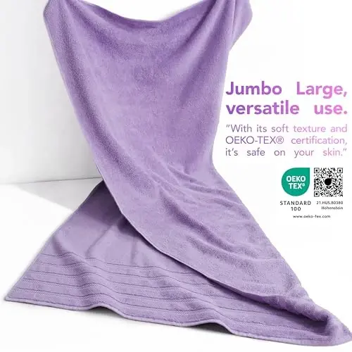 American Soft Linen 100% Cotton Luxury Turkish Towels, 2PC 35x70 Bath Sheet | Soft Absorbent Quick Dry OEKO Tex Standard 100 Certificated Durable Machine Washable Premium Hotel Quality - 3