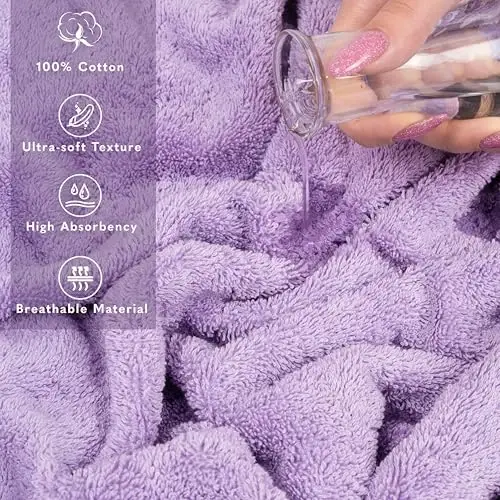 American Soft Linen 100% Cotton Luxury Turkish Towels, 2PC 35x70 Bath Sheet | Soft Absorbent Quick Dry OEKO Tex Standard 100 Certificated Durable Machine Washable Premium Hotel Quality - 4