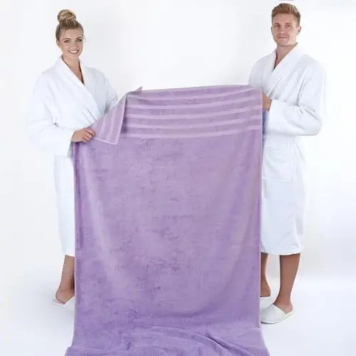 American Soft Linen 100% Cotton Luxury Turkish Towels, 2PC 35x70 Bath Sheet | Soft Absorbent Quick Dry OEKO Tex Standard 100 Certificated Durable Machine Washable Premium Hotel Quality - 5