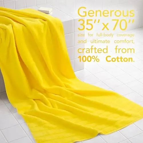 American Soft Linen 100% Cotton Luxury Turkish Towels, 2PC 35x70 Bath Sheet | Soft Absorbent Quick Dry OEKO Tex Standard 100 Certificated Durable Machine Washable Premium Hotel Quality - American Soft Linen (1)