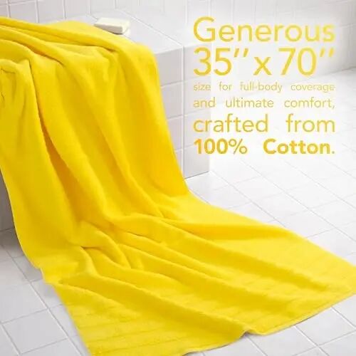 American Soft Linen 100% Cotton Luxury Turkish Towels, 2PC 35x70 Bath Sheet | Soft Absorbent Quick Dry OEKO Tex Standard 100 Certificated Durable Machine Washable Premium Hotel Quality - American Soft Linen (1)