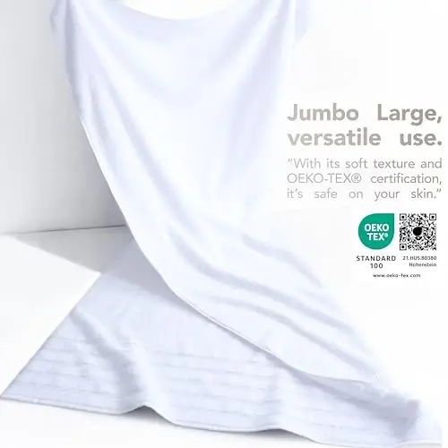 American Soft Linen 100% Cotton Luxury Turkish Towels, 2PC 35x70 Bath Sheet | Soft Absorbent Quick Dry OEKO Tex Standard 100 Certificated Durable Machine Washable Premium Hotel Quality - 3