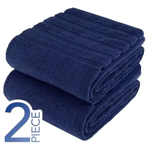 American Soft Linen 100% Cotton Luxury Turkish Towels, 2PC 35x70 Bath Sheet | Soft Absorbent Quick Dry OEKO Tex Standard 100 Certificated Durable Machine Washable Premium Hotel Quality - 6