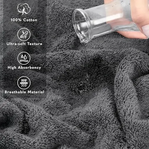American Soft Linen 100% Cotton Luxury Turkish Towels, 2PC 35x70 Bath Sheet | Soft Absorbent Quick Dry OEKO Tex Standard 100 Certificated Durable Machine Washable Premium Hotel Quality - 4