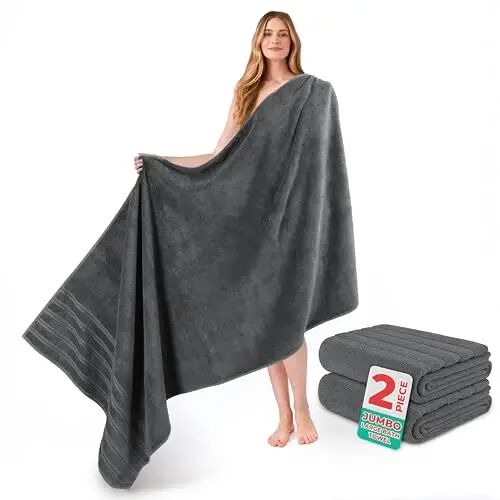 American Soft Linen 100% Cotton Luxury Turkish Towels, 2PC 35x70 Bath Sheet | Soft Absorbent Quick Dry OEKO Tex Standard 100 Certificated Durable Machine Washable Premium Hotel Quality - American Soft Linen