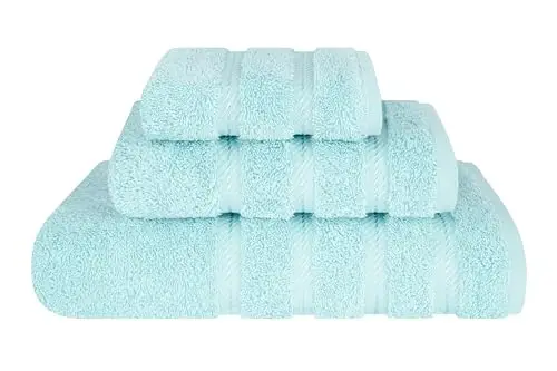 American Soft Linen 100% Cotton Luxury Turkish Towels, 3 Piece Towel Set | Soft Absorbent Quick Dry OEKO Tex Standard 100 Certificated Durable Machine Washable Premium Hotel Quality - 1