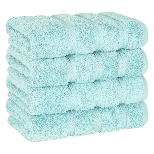 American Soft Linen 100% Cotton Luxury Turkish Towels, 4 PC Hand Towel Set | Soft Absorbent Quick Dry OEKO Tex Standard 100 Certificated Durable Machine Washable Premium Hotel Quality - 1