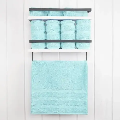 American Soft Linen 100% Cotton Luxury Turkish Towels, 4 PC Hand Towel Set | Soft Absorbent Quick Dry OEKO Tex Standard 100 Certificated Durable Machine Washable Premium Hotel Quality - American Soft Linen (1)