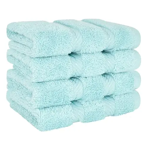 American Soft Linen 100% Cotton Luxury Turkish Towels, 4 PC Washcloth Set | Soft Absorbent Quick Dry OEKO Tex Standard 100 Certificated Durable Machine Washable Premium Hotel Quality - 6