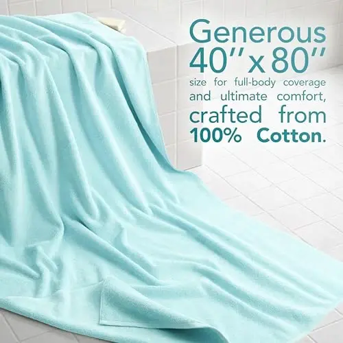 American Soft Linen 100% Cotton Luxury Turkish Towels, 40x80 XL Bath Sheet | Soft Absorbent Quick Dry OEKO Tex Standard 100 Certificated Durable Machine Washable Premium Hotel Quality - American Soft Linen (1)