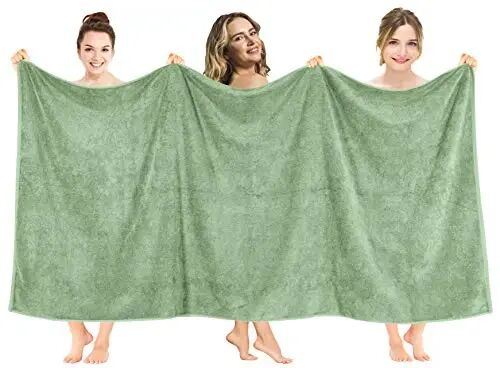 American Soft Linen 100% Paxta 600 GSM Turk 40x80 Katta Hajmli Vanna Sochiqi, Vanna xonasi uchun qo'shimcha katta kattalar sochiqlari, Mavrak yashili - AMERICAN SOFT LINEN