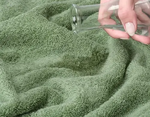 American Soft Linen 100% Paxta 600 GSM Turk 40x80 Katta Hajmli Vanna Sochiqi, Vanna xonasi uchun qo'shimcha katta kattalar sochiqlari, Mavrak yashili - 5