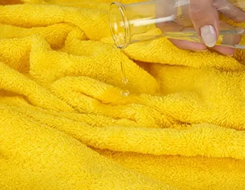 American Soft Linen 100% Paxta 600 GSM Turk 40x80 Katta o'lchamli hammom sochiq varag'i, Vanna uchun o'ta katta kattalar sochiqlari, Sariq vanna sochiq varag'i - 5