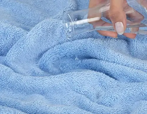 American Soft Linen 100% Paxta 600 GSM Turk 40x80 O'ta Katta Vanna Sochiq Varog'i, Vannaxona uchun O'ta Katta Kattalar Sochiqlari, Osmon Ko'k Vanna Sochig'i - 5