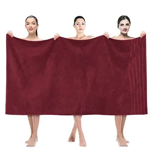 American Soft Linen 35x70 Jumbo Katta Hammom Sochiqi, 600 GSM 100% Paxta Turk Hammom Sochiqi, Vanna Xonasi Plyaj va Basseyn Uchun Katta Hajmli Hashamatli Hammom Sochiqi, Bordo - AMERICAN SOFT LINEN